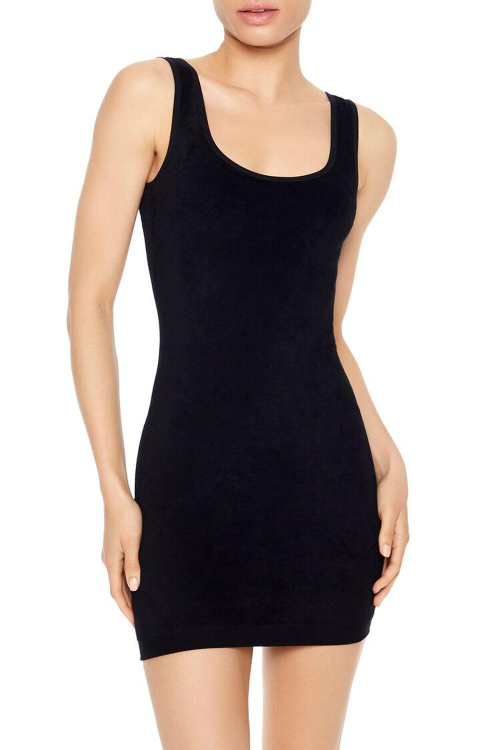 French Terry Low-Back Mini Dress | Forever 21 Product Image
