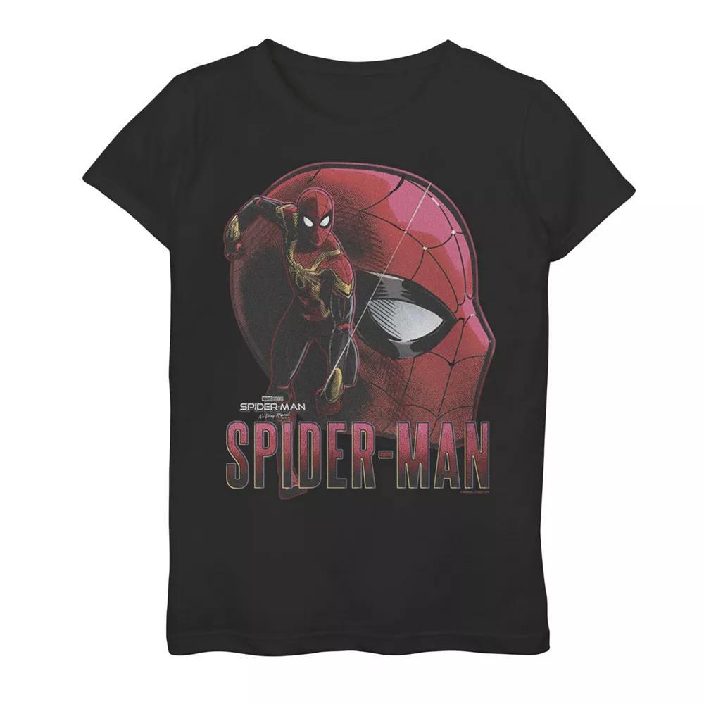 Girls 7-16 Marvel Spider-Man No Way Home Spidey Profile Graphic Tee, Girl's, Size: Small, Black Product Image