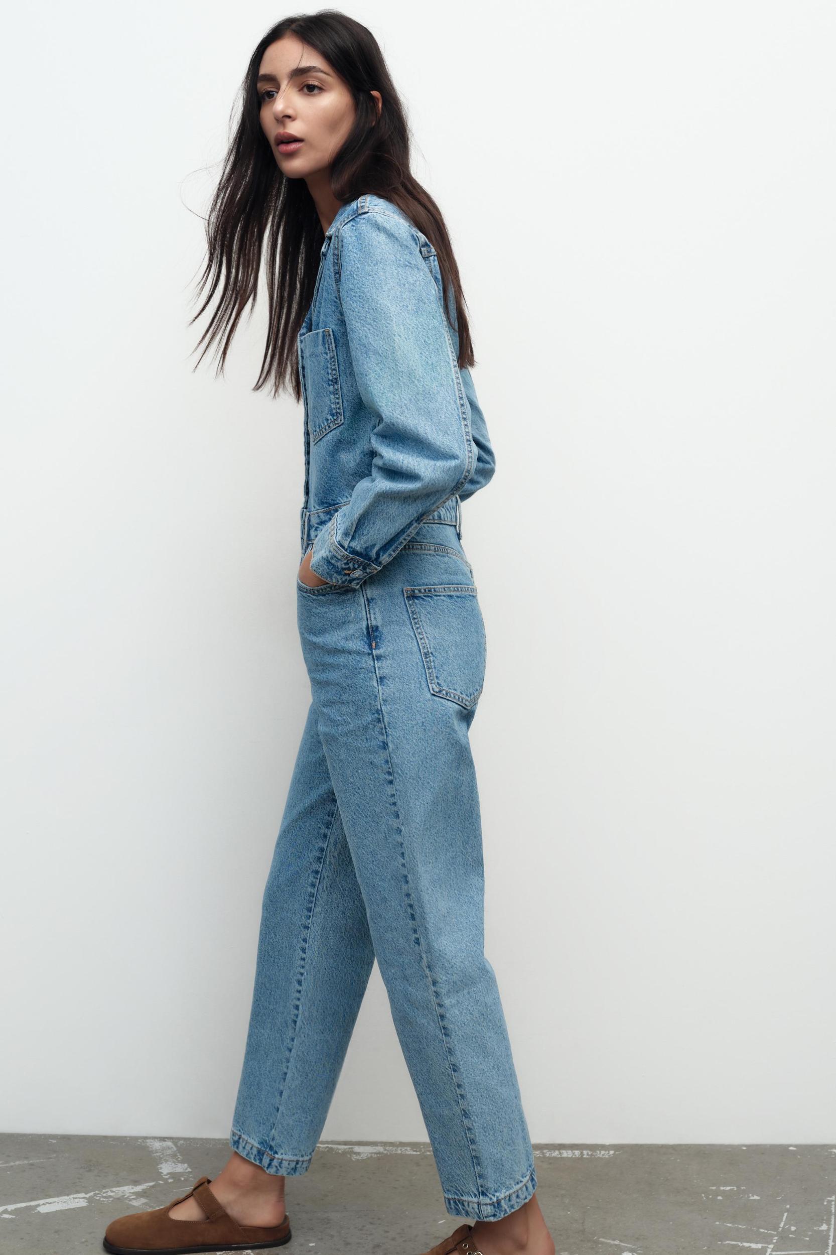Z1975 LONG DENIM JUMPSUIT Product Image