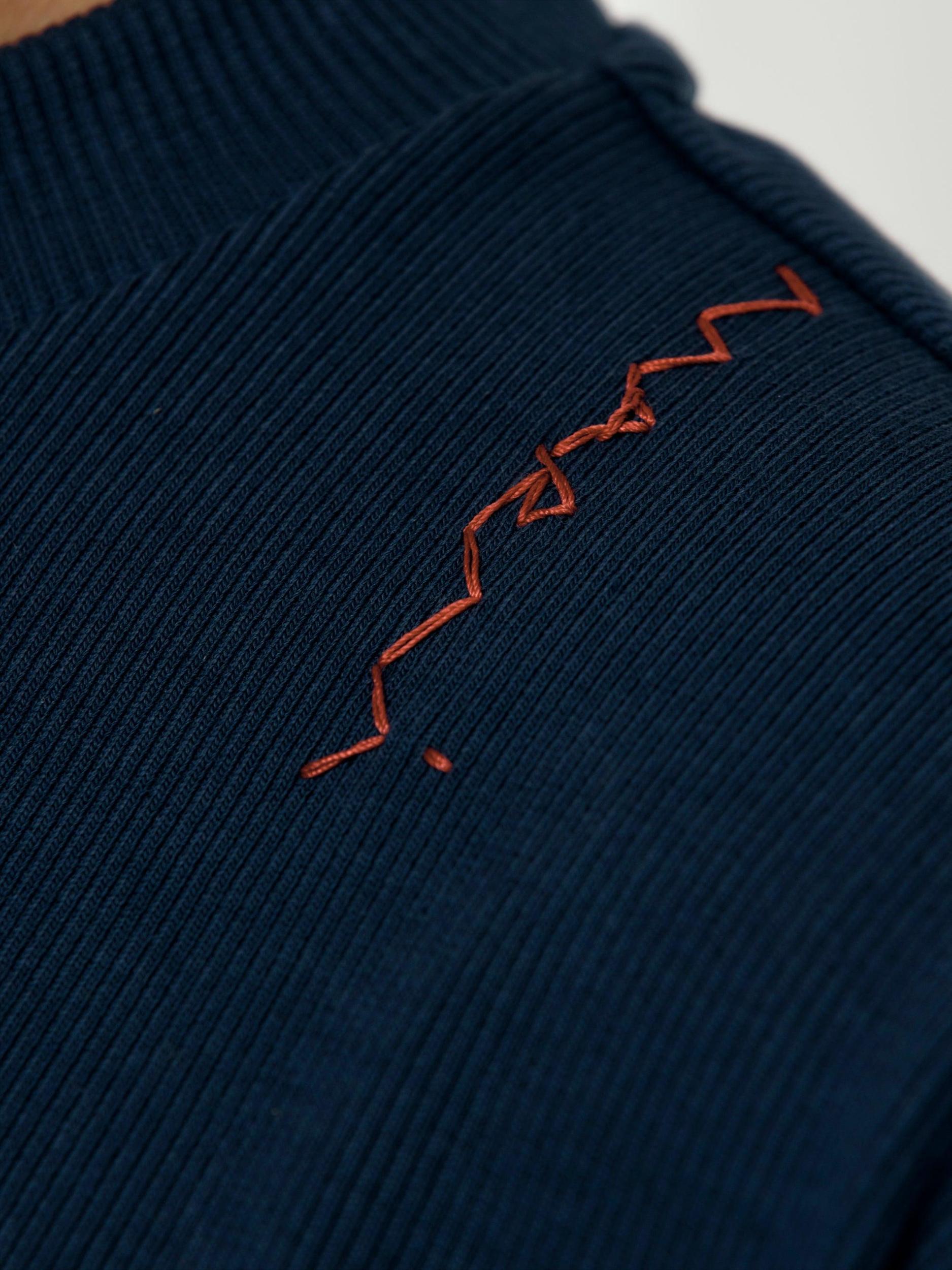 Oversized Long-Sleeved T-Shirt (Blue China) Product Image
