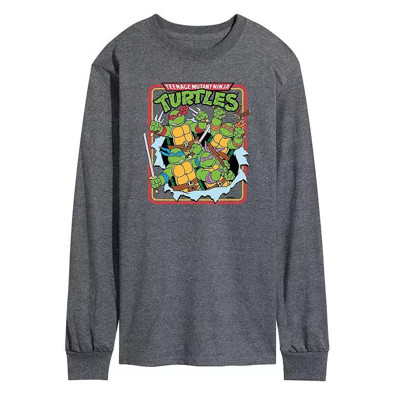 Mens Teenage Mutant Ninja Turtles Retro Sunset Circle Tee Product Image
