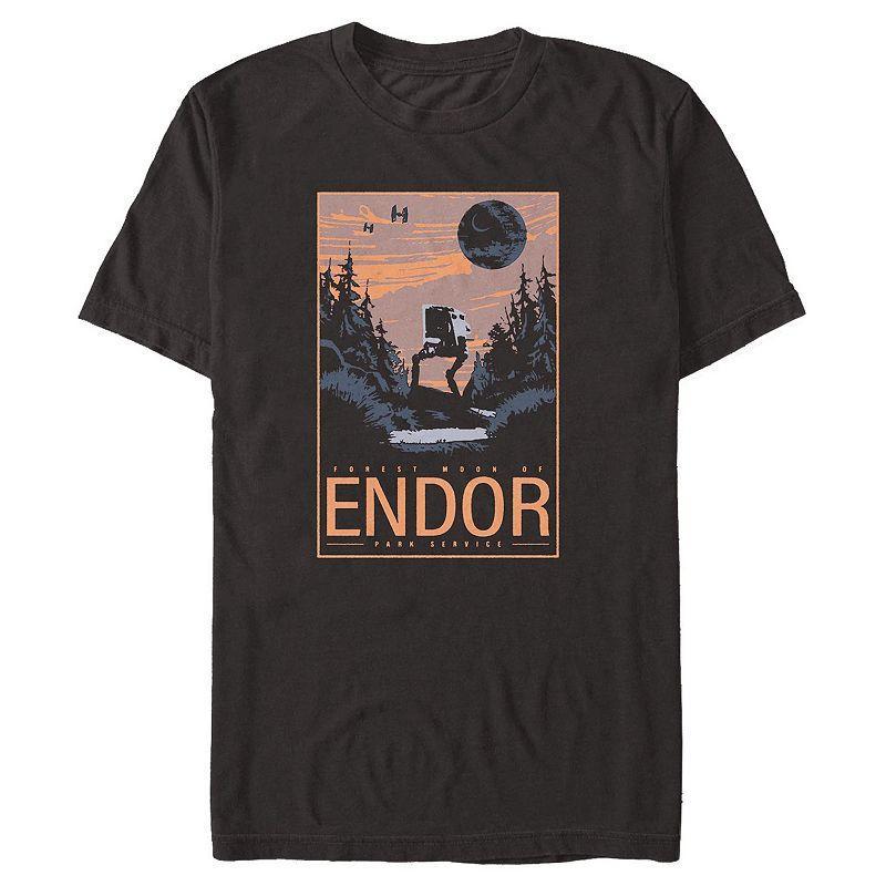 Men's Star Wars Forest Mood Of Endor Park Service Tee, Size: Large, Black Product Image