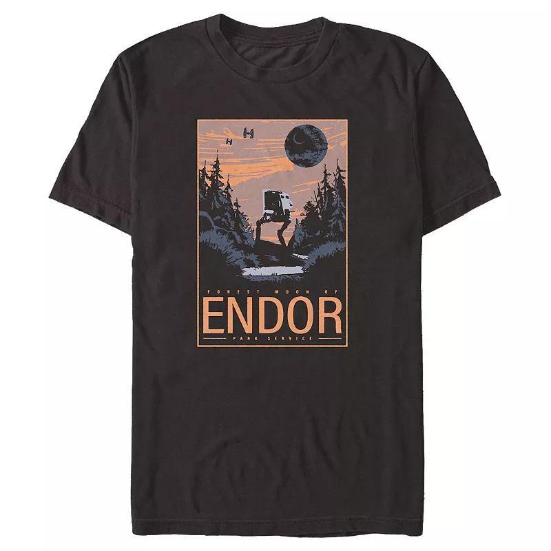 Men's Star Wars Forest Mood Of Endor Park Service Tee, Size: Large, Black Product Image