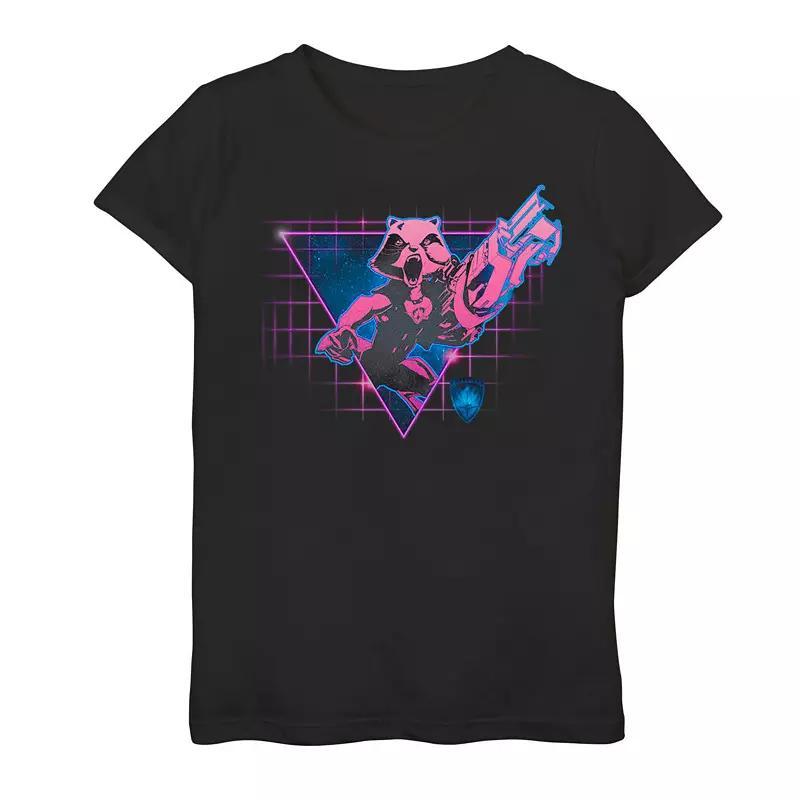 Girls 7-16 Justice League 7th Birthday Tee, Girl's, Size: Small, Black Product Image