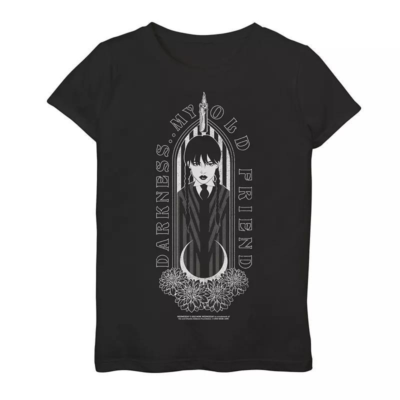 Girls 7-16 Marvel Heroines er Christmas Snowflake Holiday Graphic Tee, Girl's, Size: XL, Black Product Image