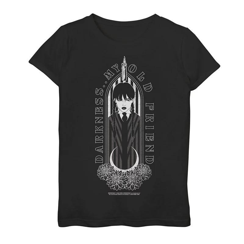 Girls 7-16 Marvel Heroines er Christmas Snowflake Holiday Graphic Tee, Girl's, Size: XL, Black Product Image