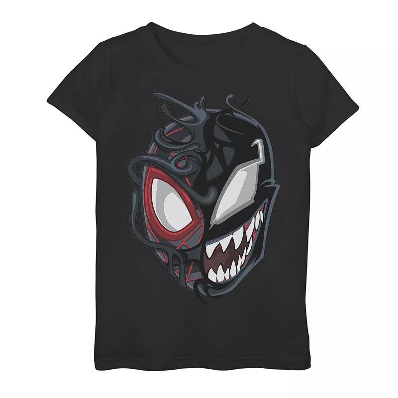 Girls 7-16 DC Comics Wonder Woman Cheetah Split Poster Graphic Tee, Girl's, Size: Large, Black Product Image