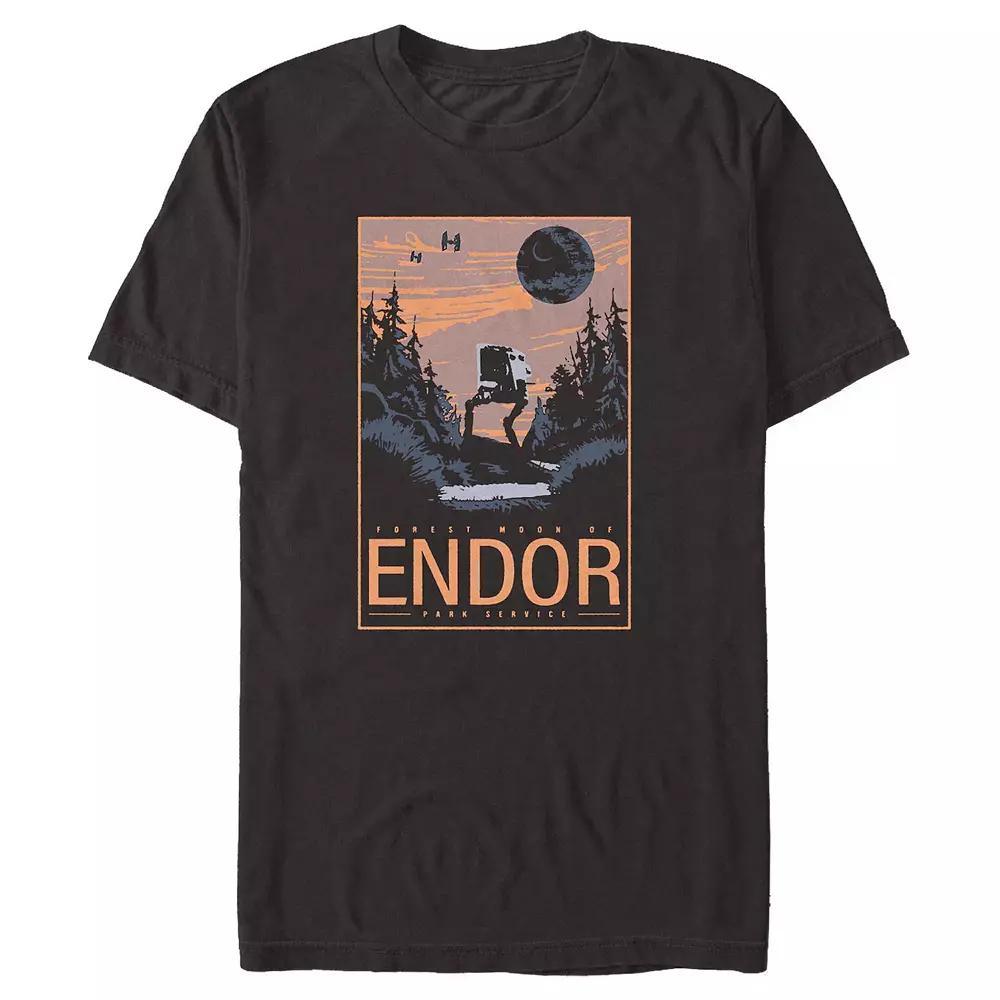 Men's Star Wars Forest Mood Of Endor Park Service Tee, Size: Large, Black Product Image