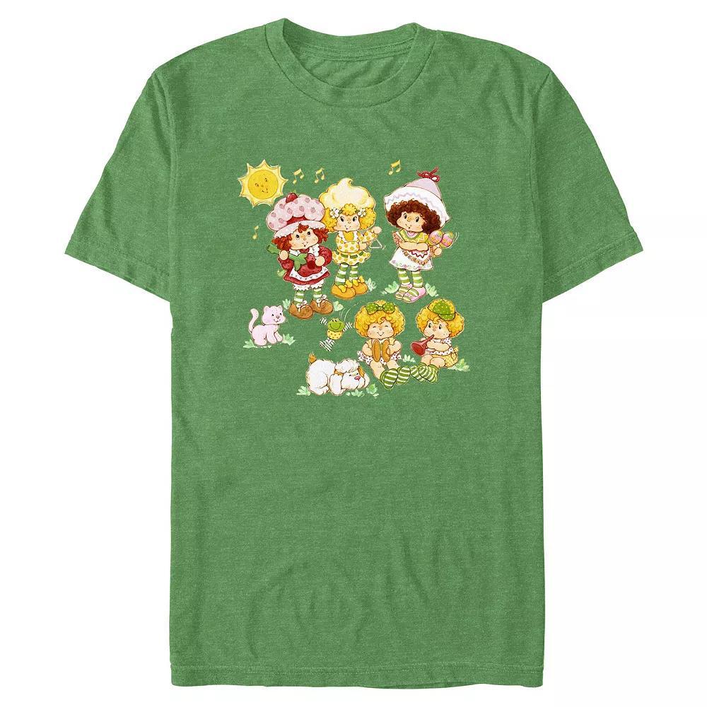 Big & Tall Strawberry Shortcake Graphic Tee, Men's, Size: XL Tall, Kelly Grey Product Image