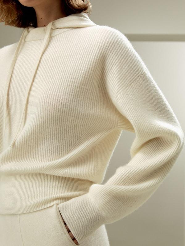 Eshe 2-in-1 Cashmere Detachable Hoodie Product Image