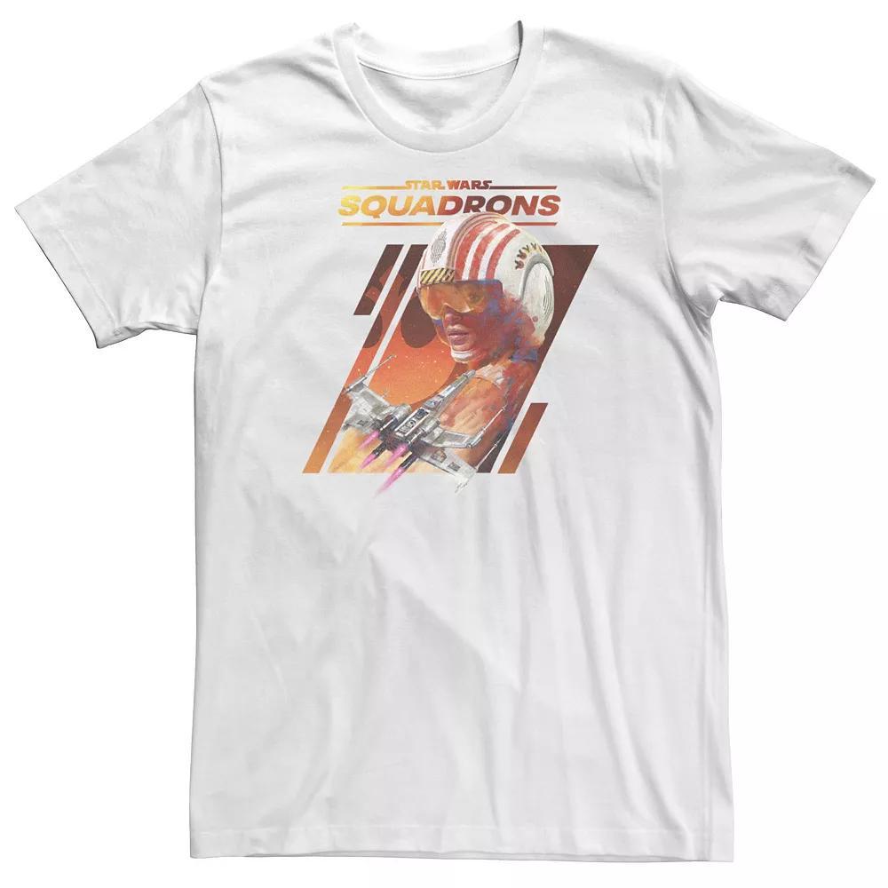 Big & Tall Star Wars: Squadrons Rebel X-Wing Panels Tee, Men's, Size: 3XLT, White Product Image