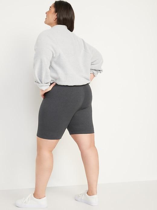 High-Waisted Biker Shorts -- 8-inch inseam Product Image