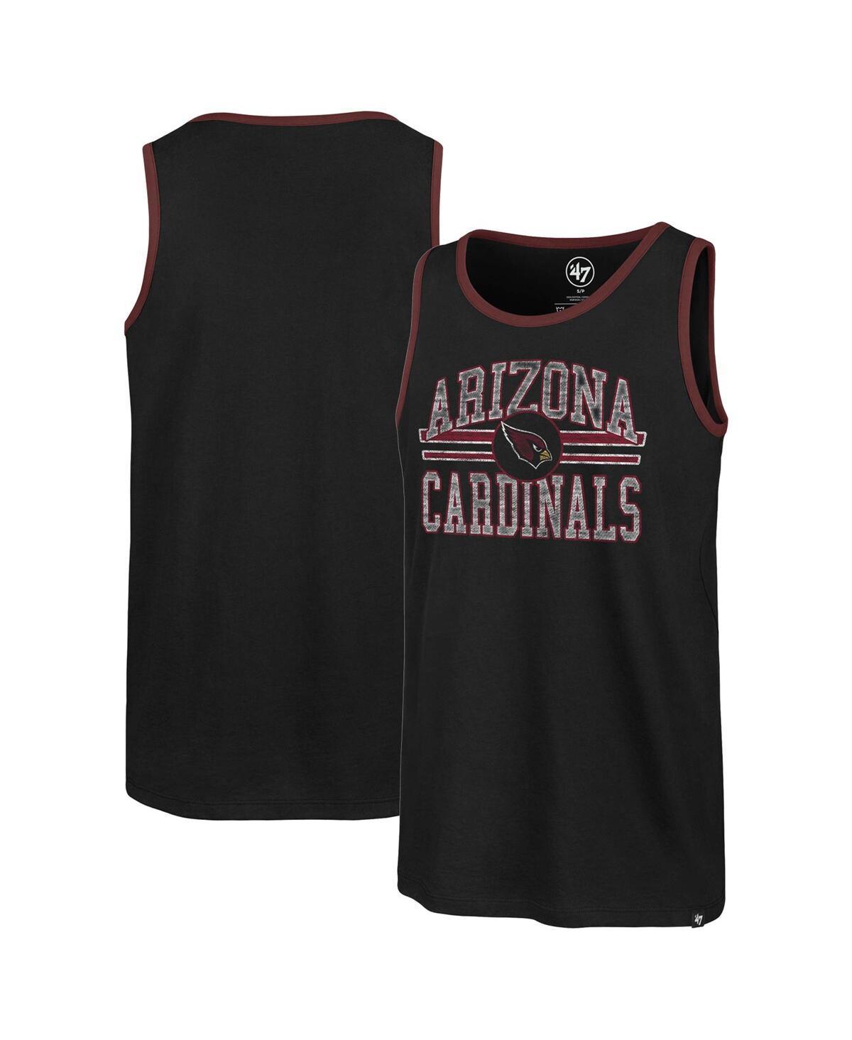 Men's '47  Black Arizona Cardinals Winger Franklin Tank Top, Size: Medium Product Image
