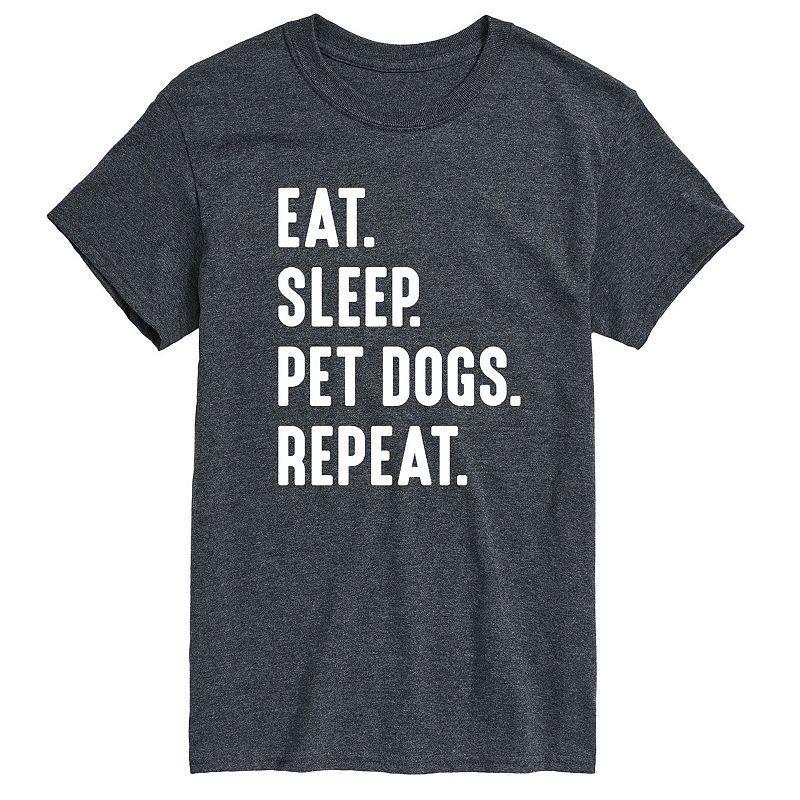 Mens Eat Sleep Pet Dogs Repeat Tee Product Image