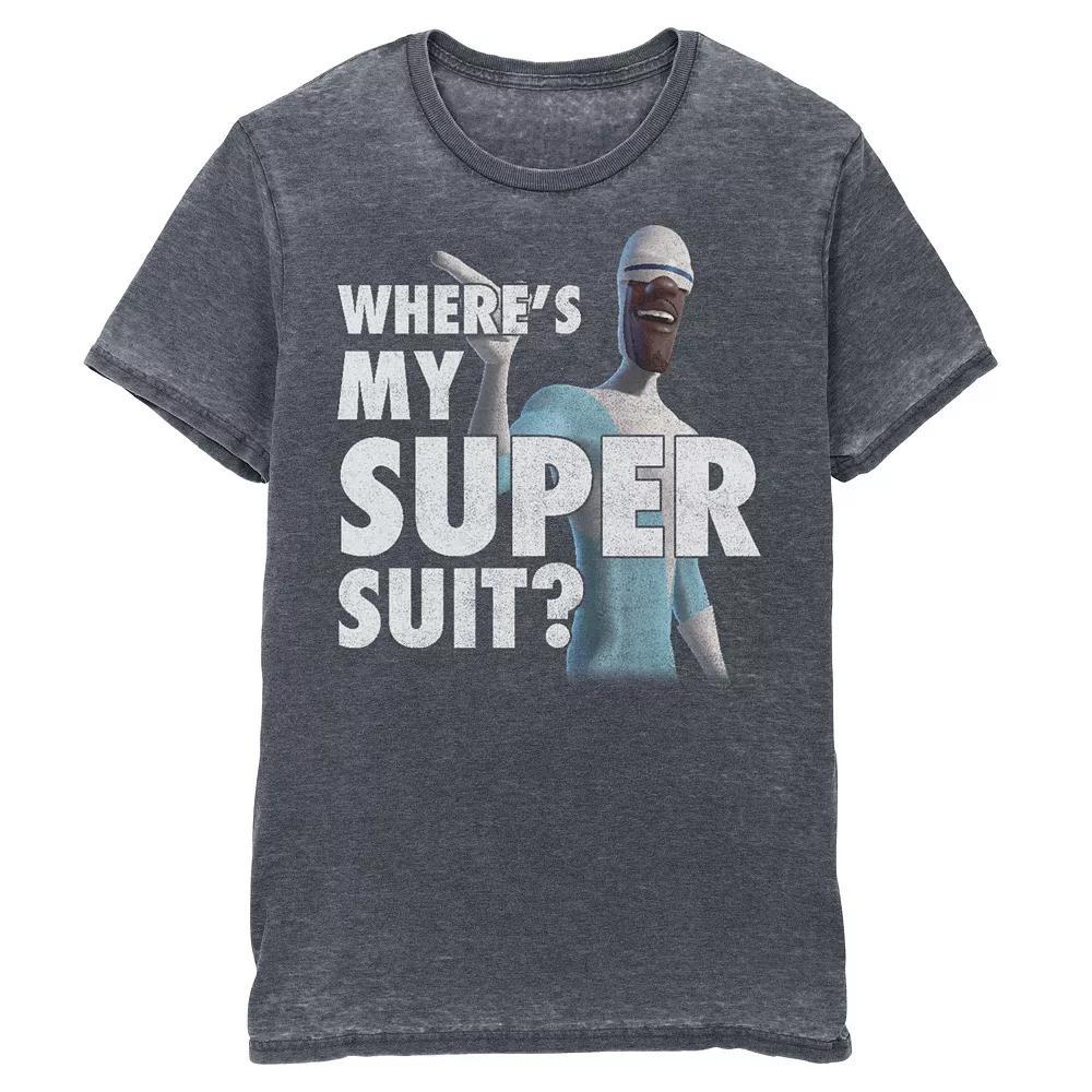 Disney / Pixar's The Incredibles Frozone Men's Super Suit Tee, Size: Large, Grey Heather Product Image