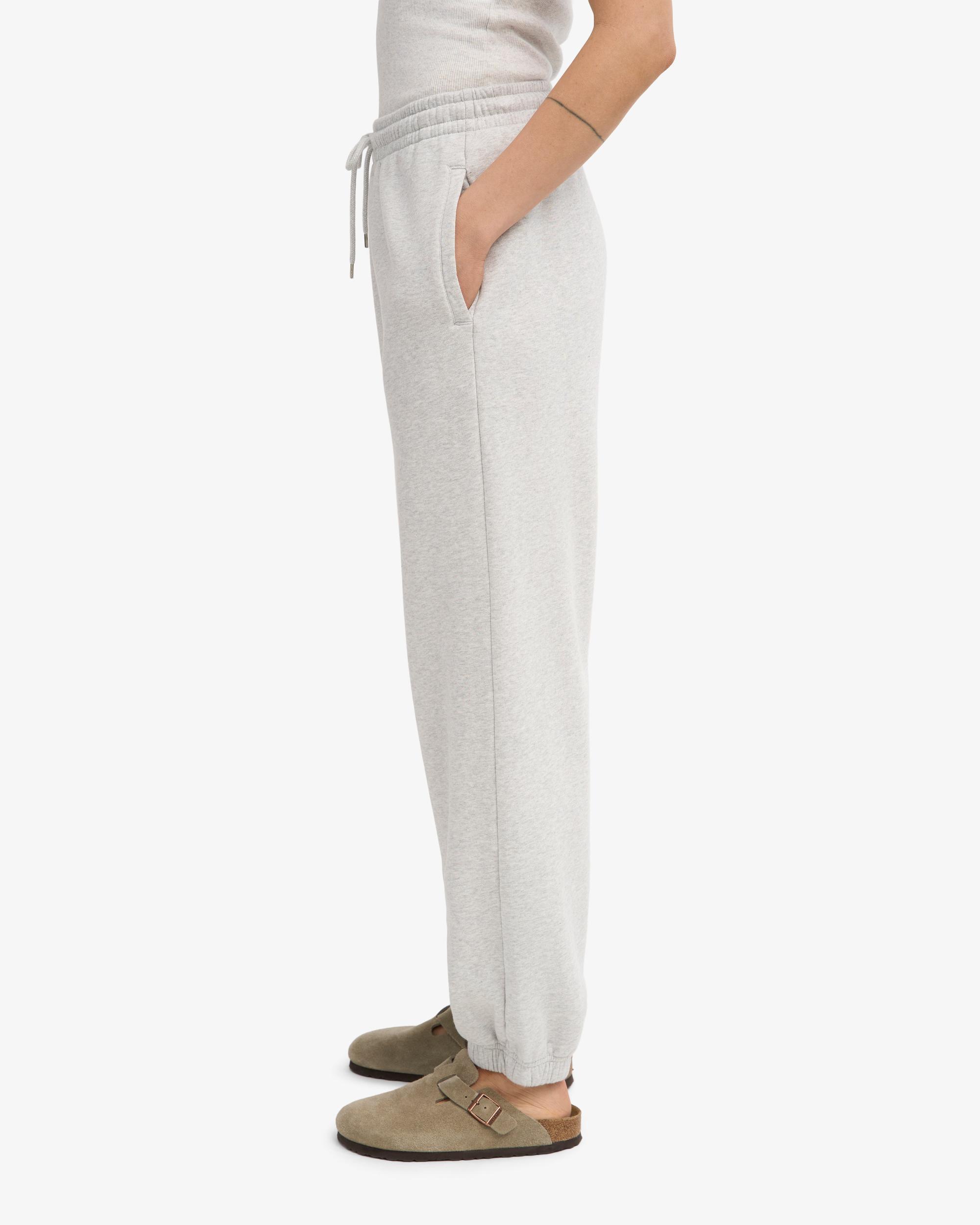 Organic Relaxed Sweatpants - Snow Melange Product Image