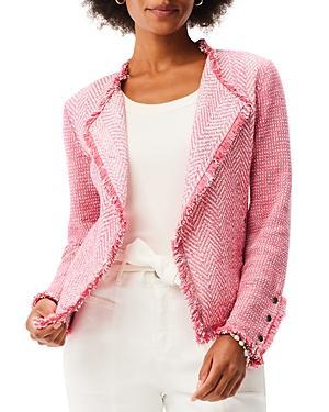 Nic+Zoe Fringe Mix Knit Jacket Product Image