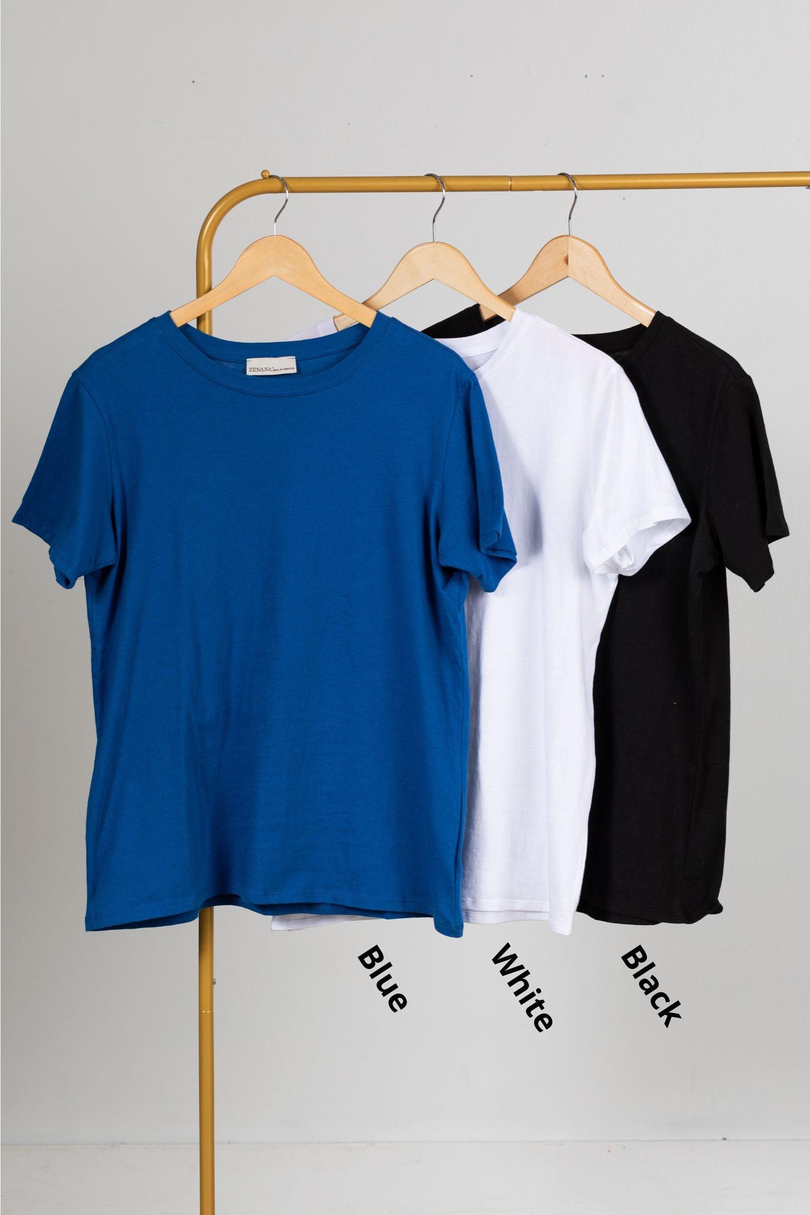 Cotton Boyfriend Round Neck Tee Product Image