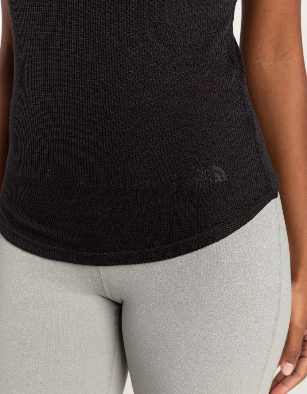 THE NORTH FACE Sunpeak Waffle Womens Tank Top - BLACK Product Image