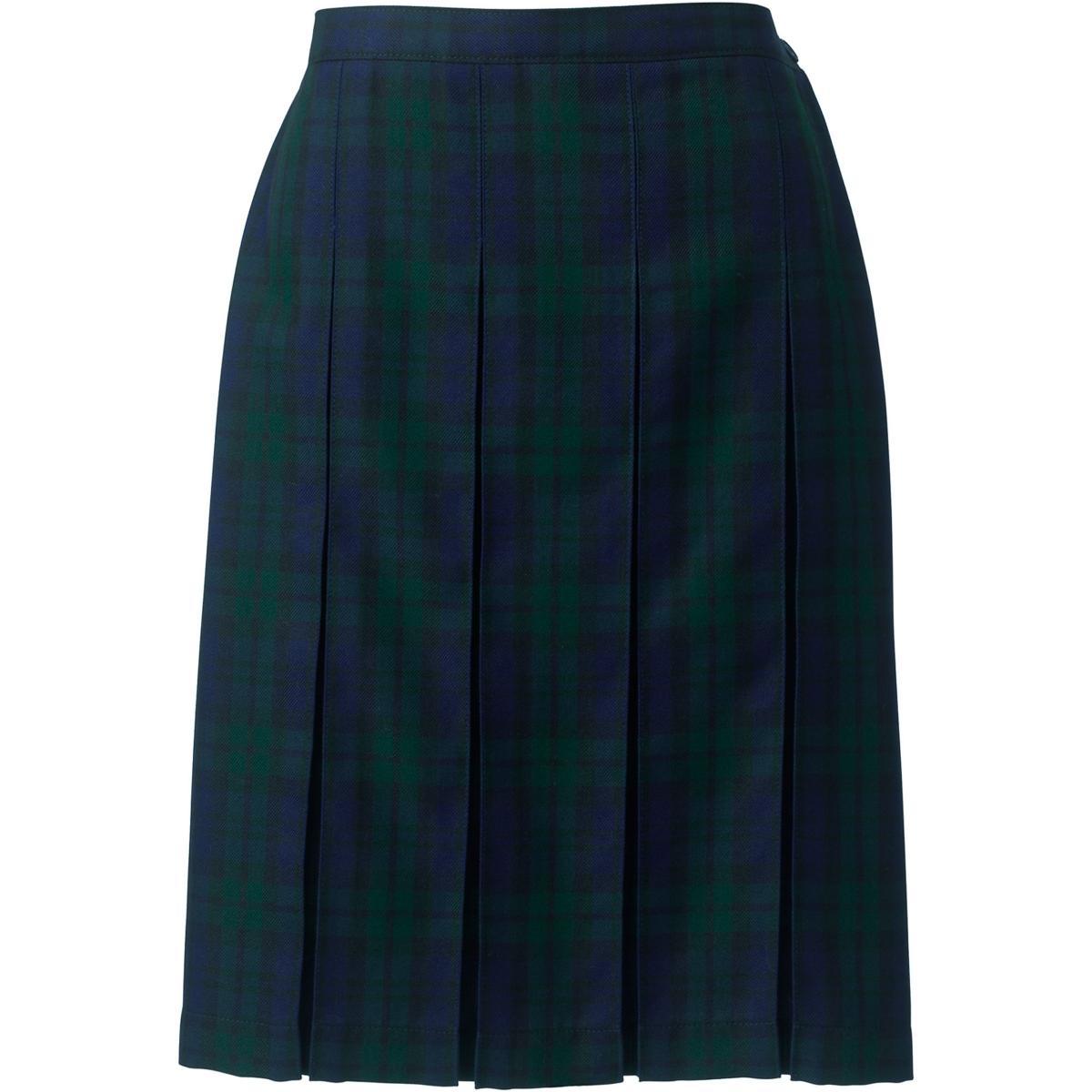 Womens Lands End School Uniform Plaid Box Pleat Skirt Product Image