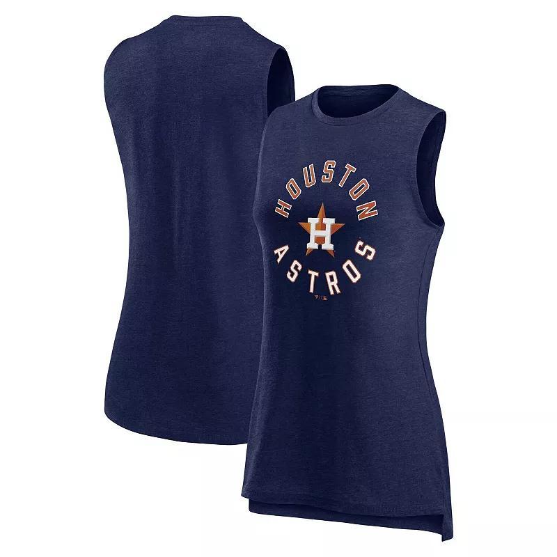 Women's Profile Navy Houston Astros Plus Size Tank Top, Size: 2XL, Blue Product Image