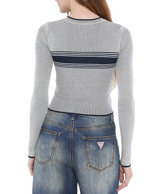 Guess Guess Originals Cropped Jacquard Sweater Product Image
