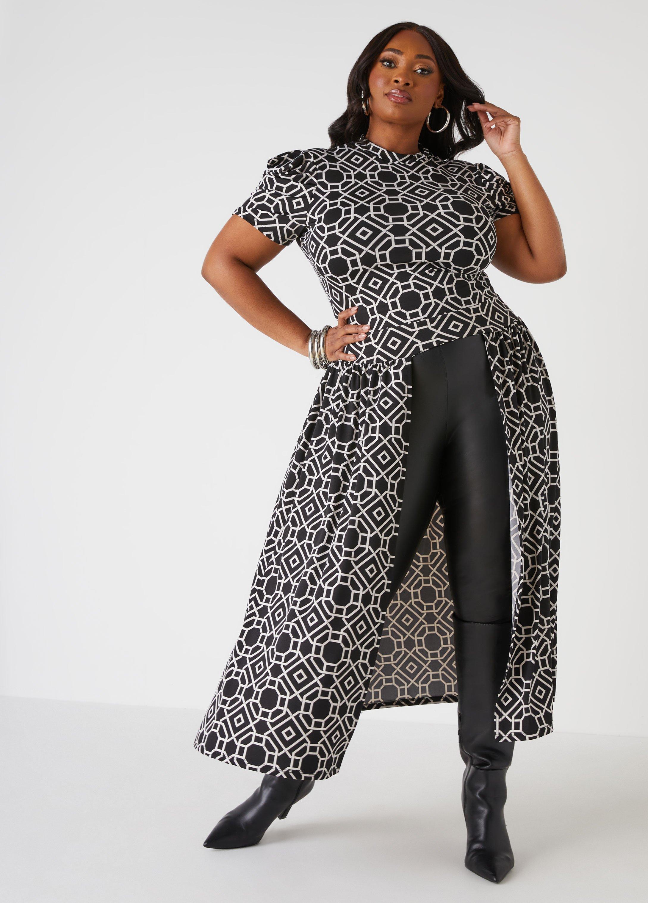 Printed Split Front Duster Product Image