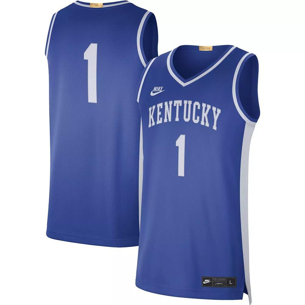 Men's Nike #1 Royal Kentucky Wildcats Limited Retro Jersey, Size: XL, Blue Product Image