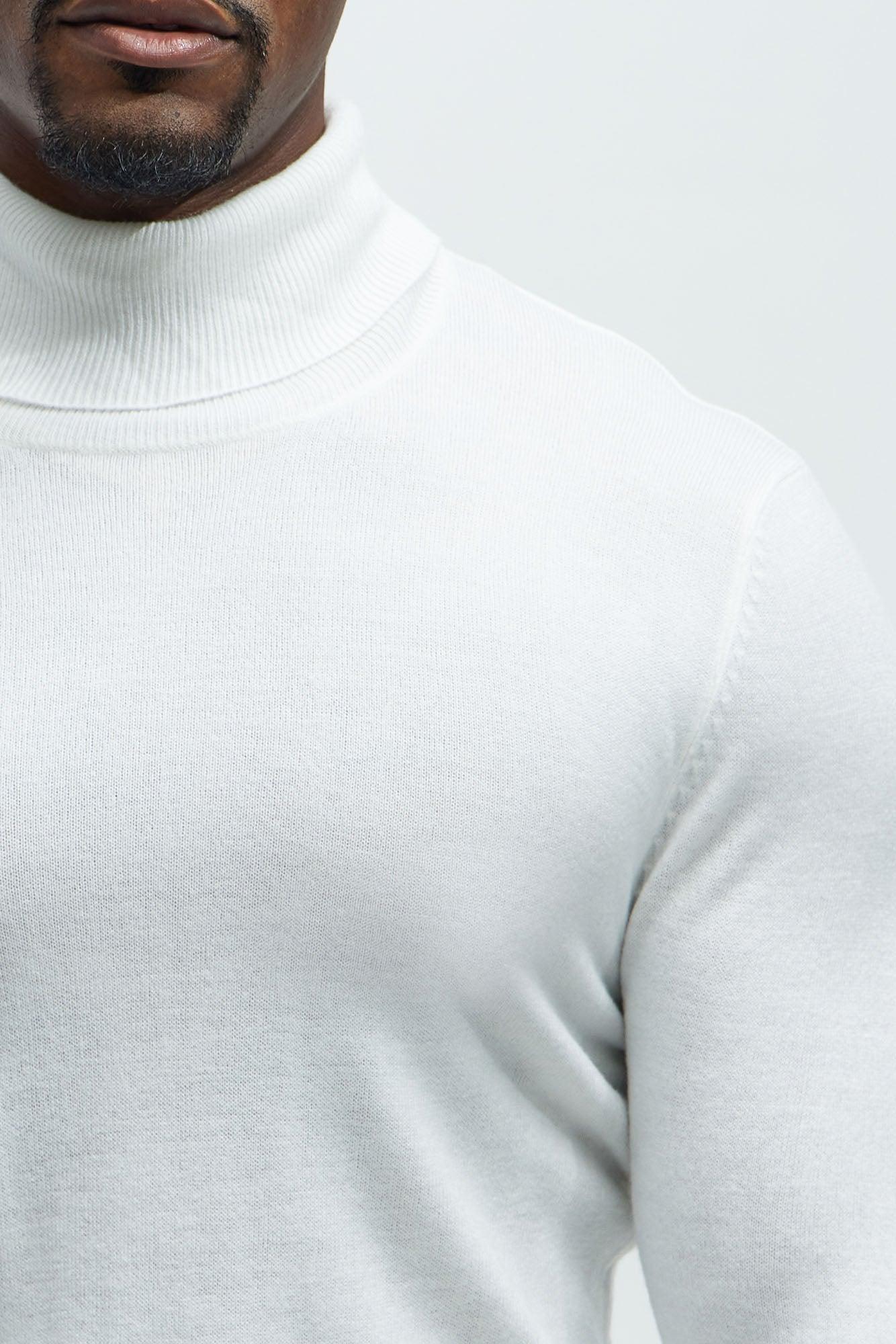 DeAngelo Turtleneck Sweater - Off White Product Image