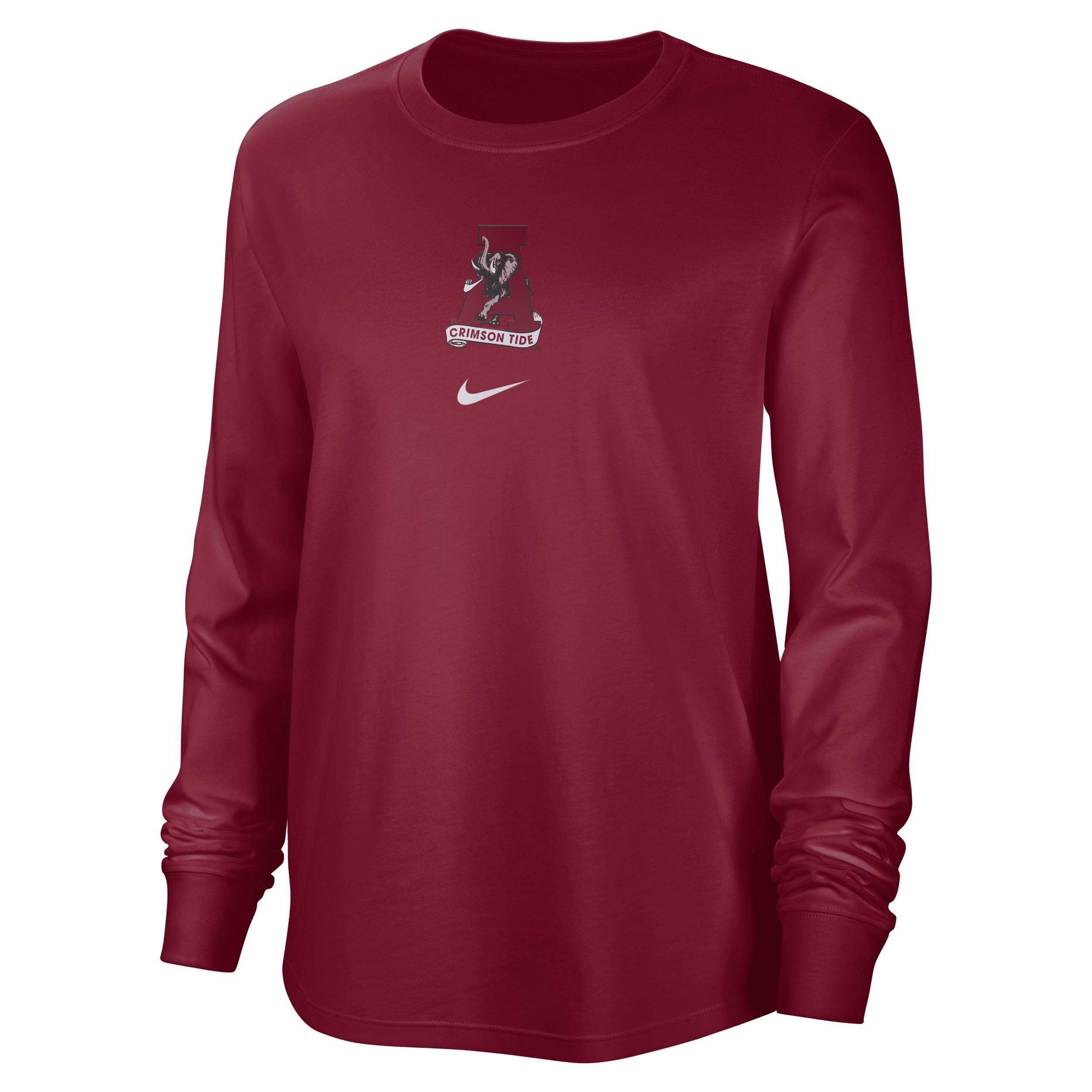 Women's Nike Crimson Oklahoma Sooners Vintage Long Sleeve T-Shirt, Size: Small, Red Product Image