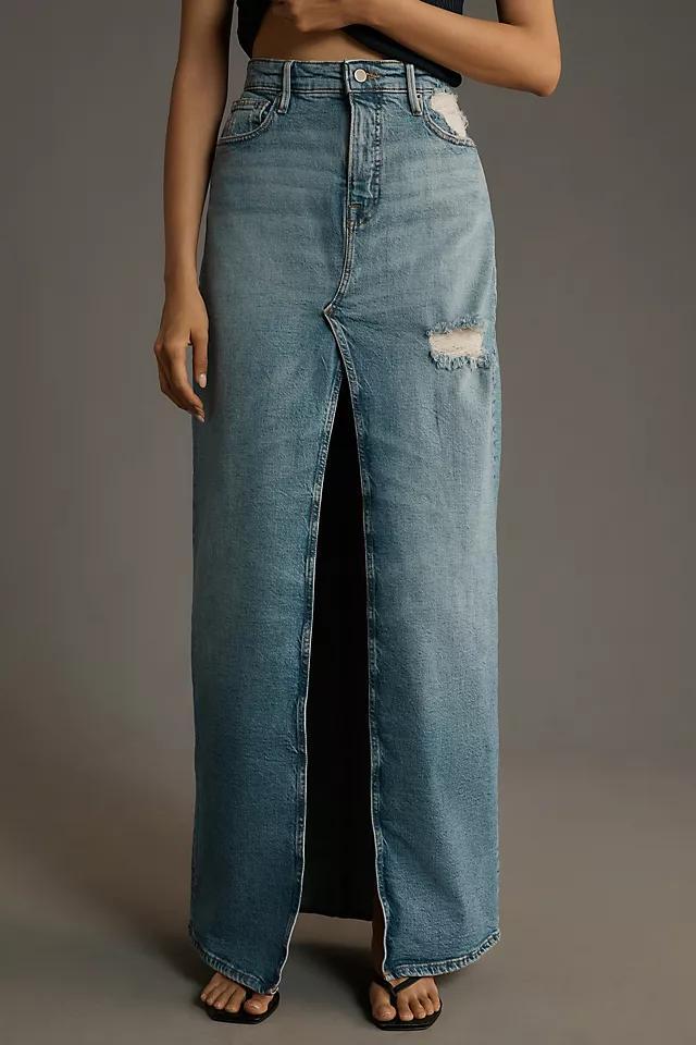 Good American Good Ease Denim Maxi Skirt Product Image