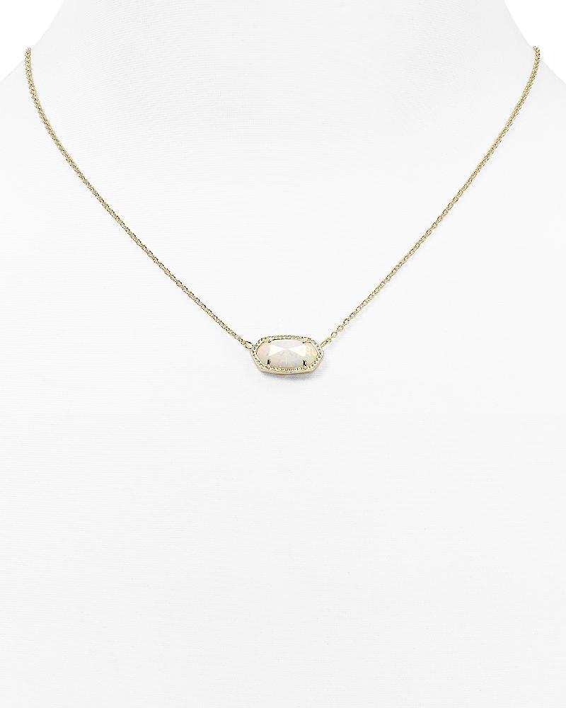 Elisa Gold Pendant Necklace in Peridot Illusion Product Image