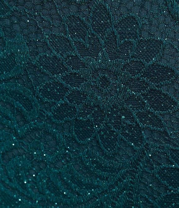 B. Darlin Spaghetti Strap V-Neckline Lace Glitter Bodycon Dress Product Image