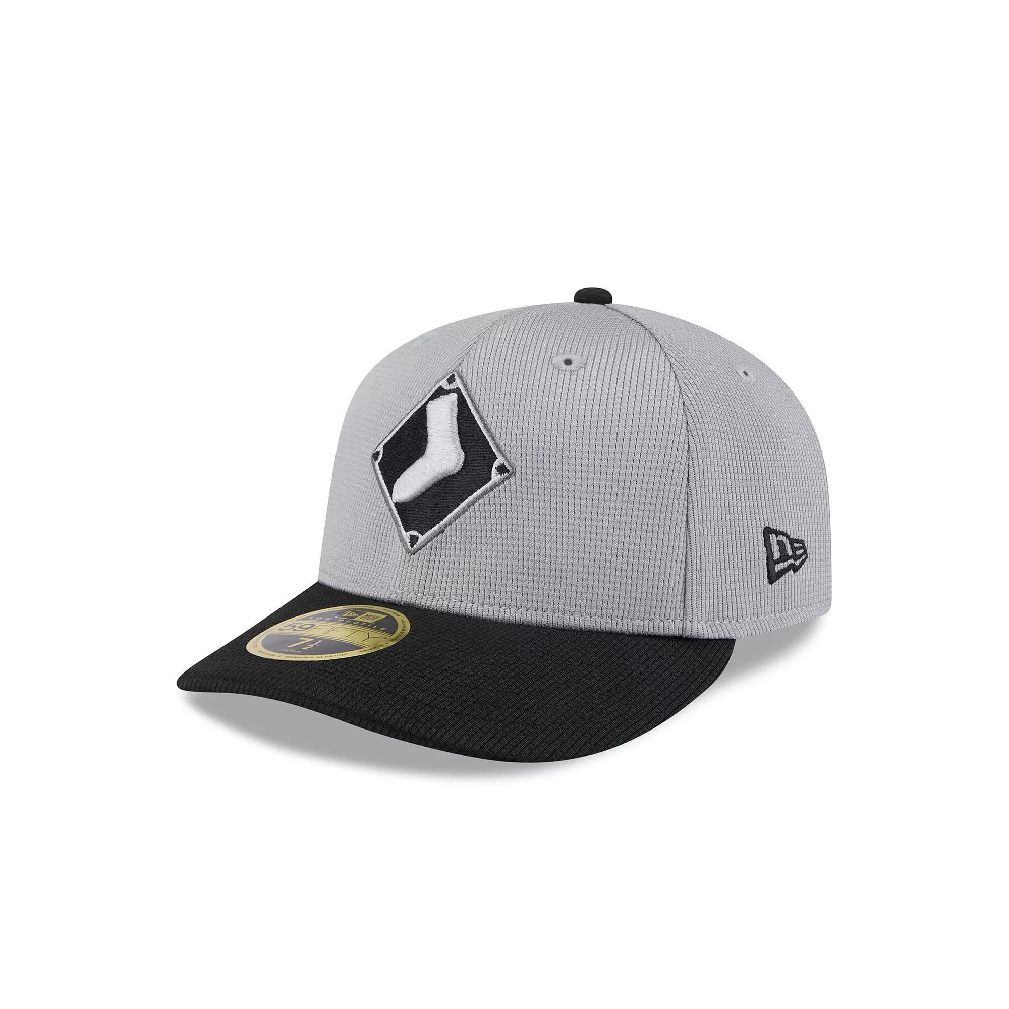 Men's New Era  Gray/Black Chicago White Sox 2025 Batting Practice Low Profile 59FIFTY Fitted Hat, Size: 7 3/8, Grey Product Image