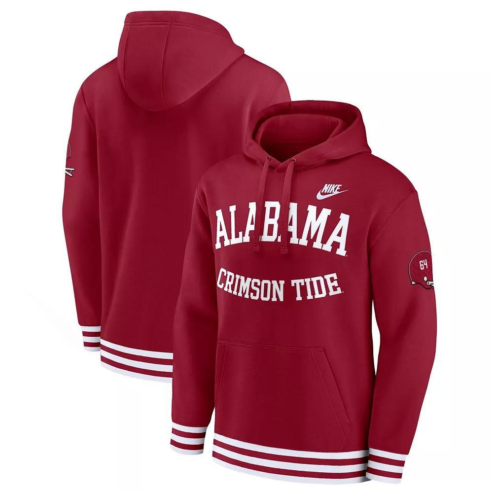 Men's Nike Crimson Alabama Crimson Tide Legacy Retro Pullover Hoodie, Size: Medium, Red Product Image