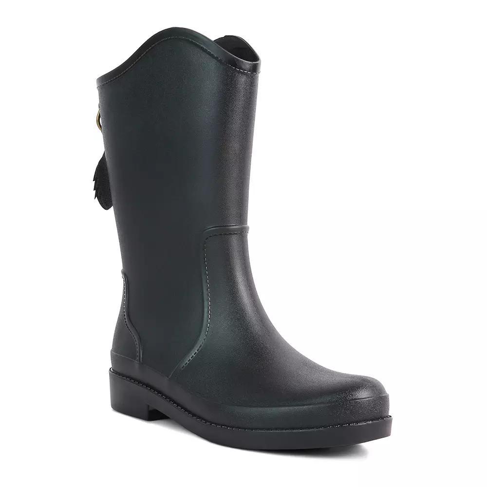 London Rag Overcloud Women's Rainboots, Size: 5, Black Product Image
