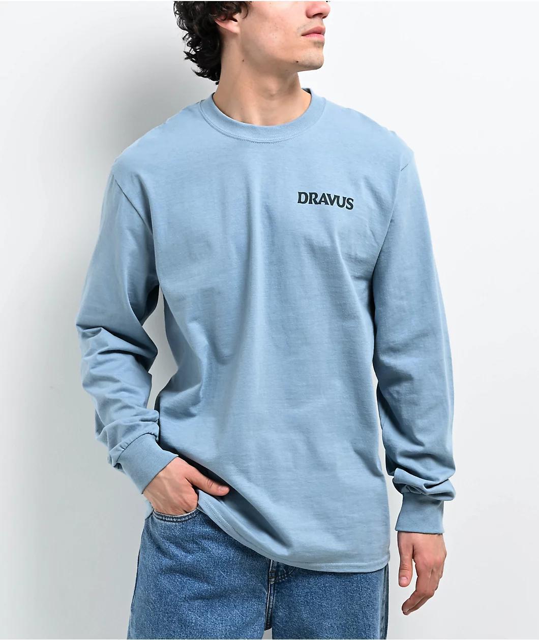 Dravus Bull Light Blue Long Sleeve T-Shirt Product Image
