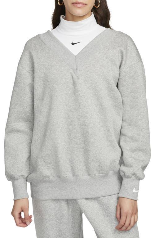 Nike Sportswear Phoenix Fleece Women's Oversized V-Neck Sweatshirt Product Image