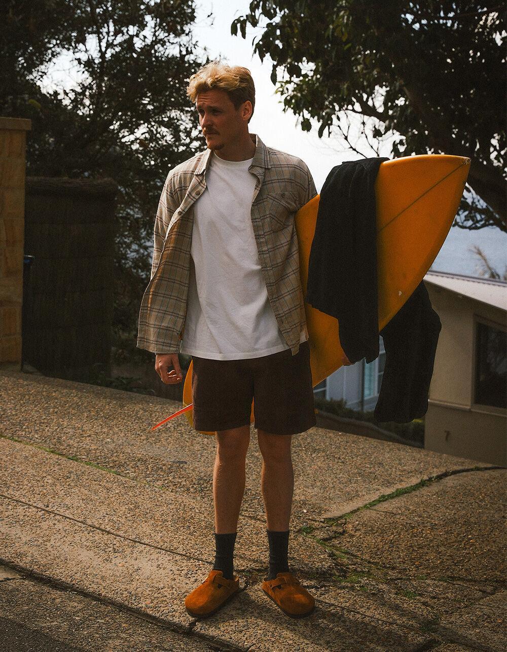 THE CRITICAL SLIDE SOCIETY All Day Cord Mens Shorts - LATTE Product Image