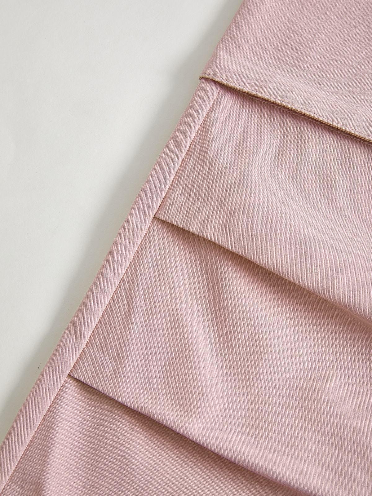 Ruched Pink Straight Leg Cargo Pants Product Image