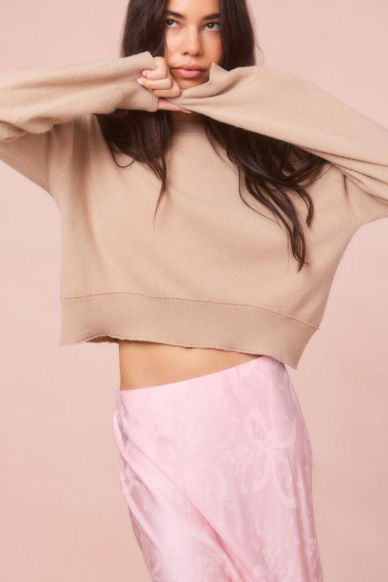 Bellman Cropped Cashmere Pullover Product Image
