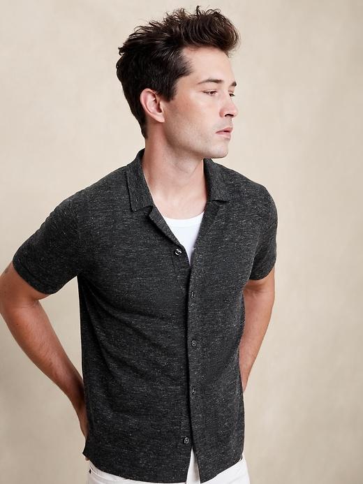 Lightweight Merino-Linen Resort Shirt Product Image