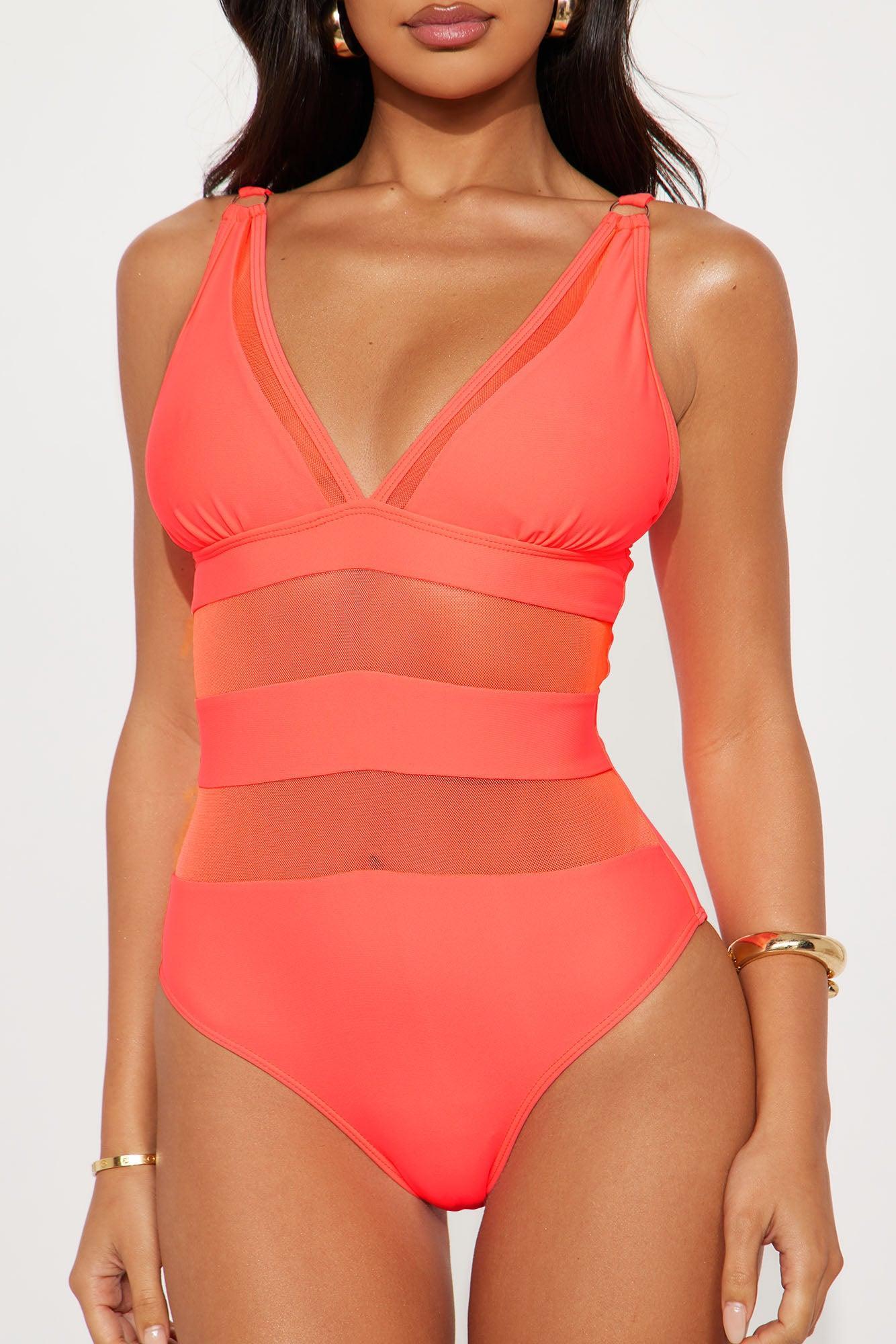 Tropical Queen One Piece Swimsuit - Orange Product Image