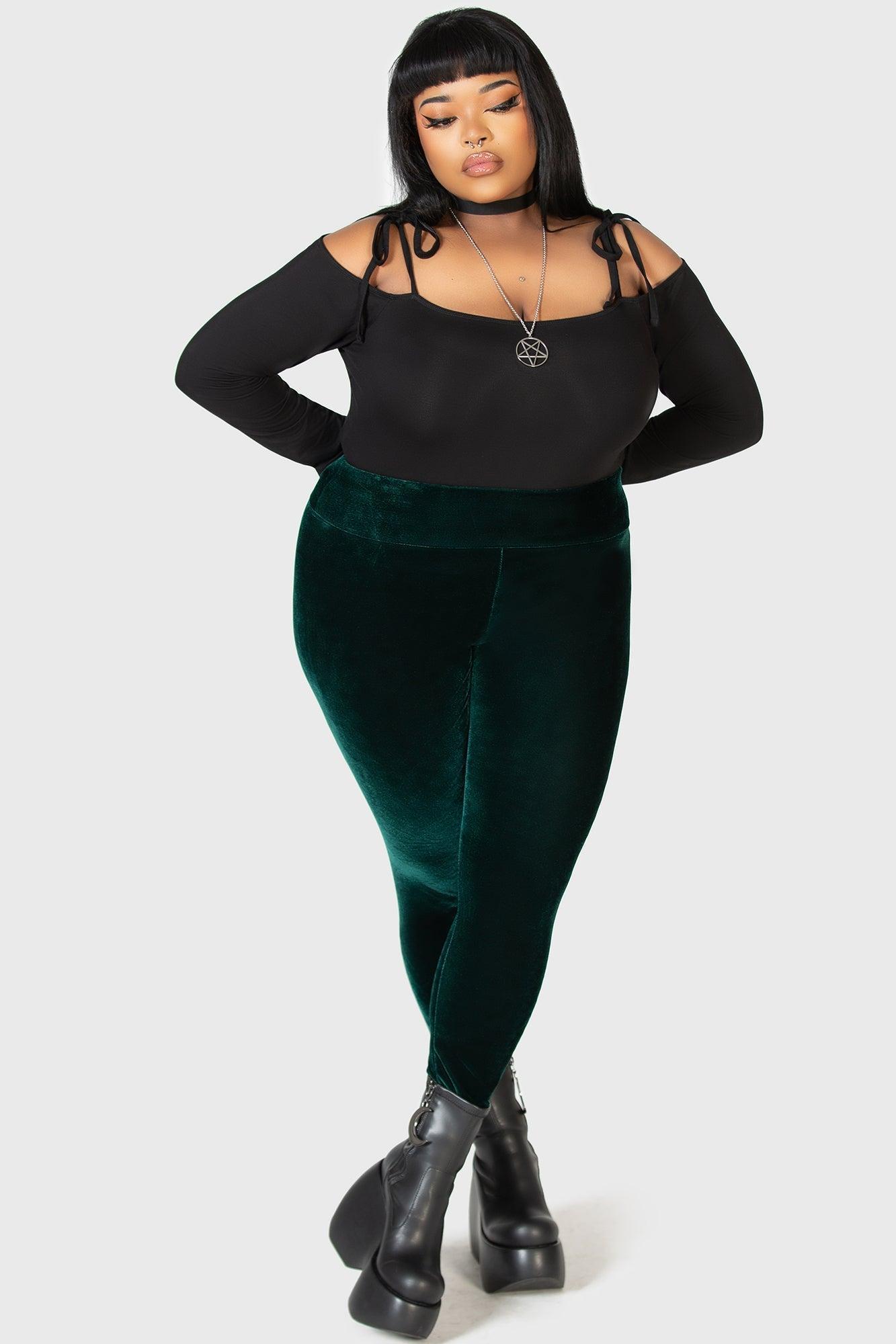 Hematite Leggings [EMERALD] Female Product Image