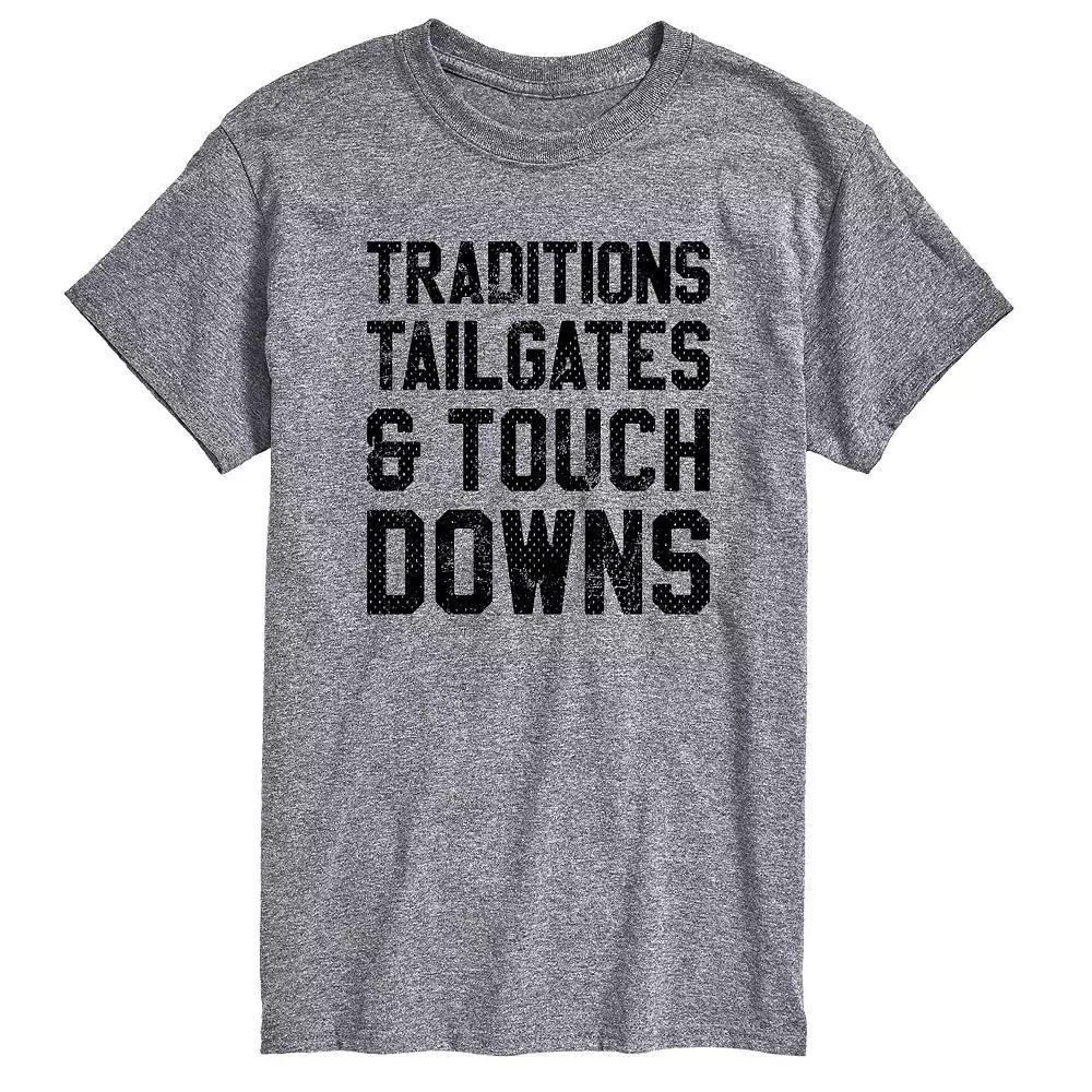 Big & Tall Tailgates And Touchdowns, Men's, Size: 3XL Tall, Gray Product Image