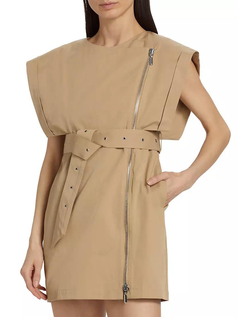 Isabel Belted Cotton-Blend Minidress Product Image