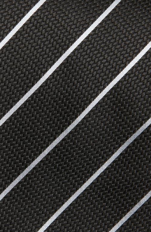 TOM FORD Stripe Jacquard Mulberry Silk Tie In Black Product Image