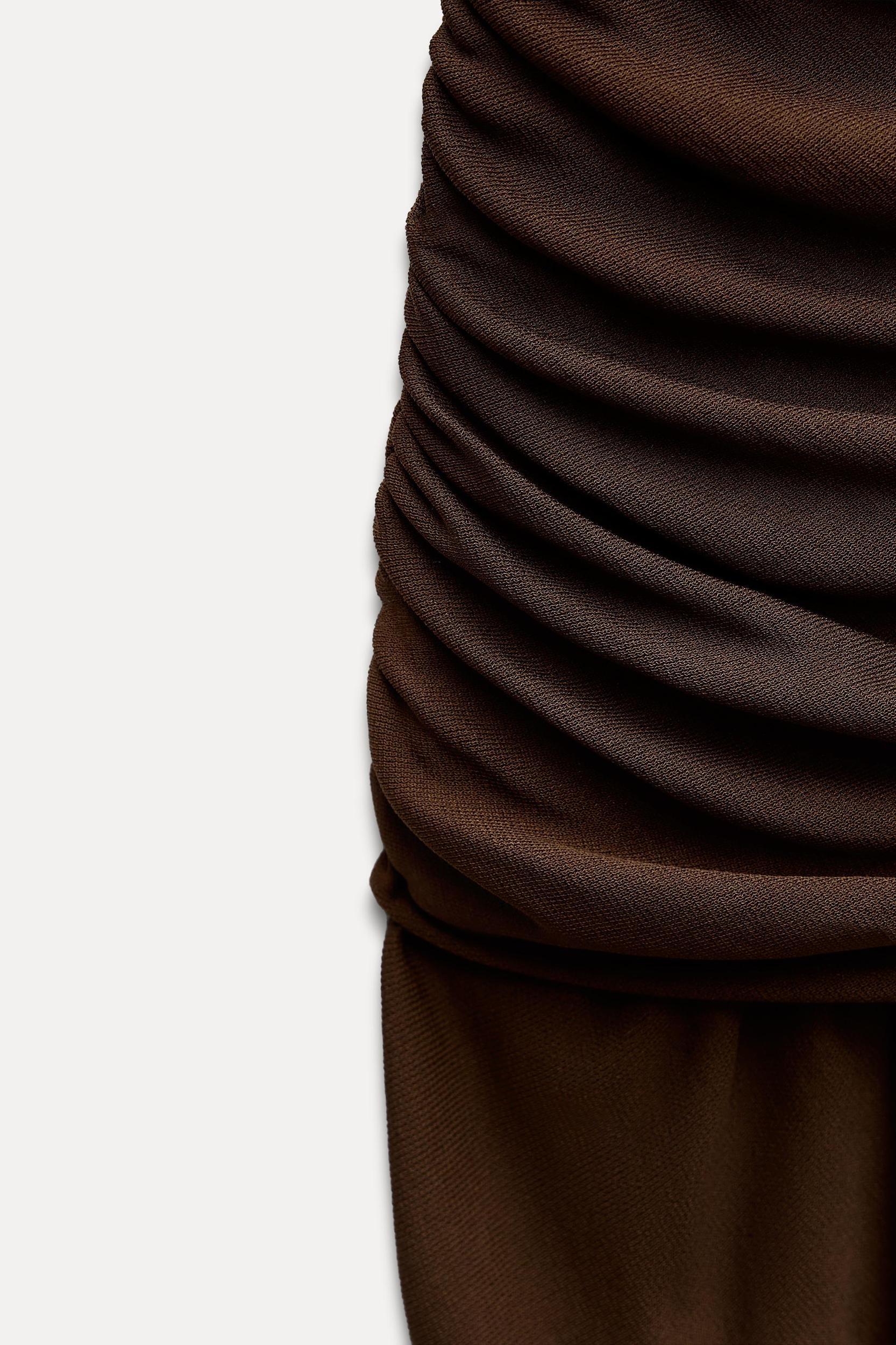 DRAPED ASYMMETRIC DRESS ZW COLLECTION Product Image