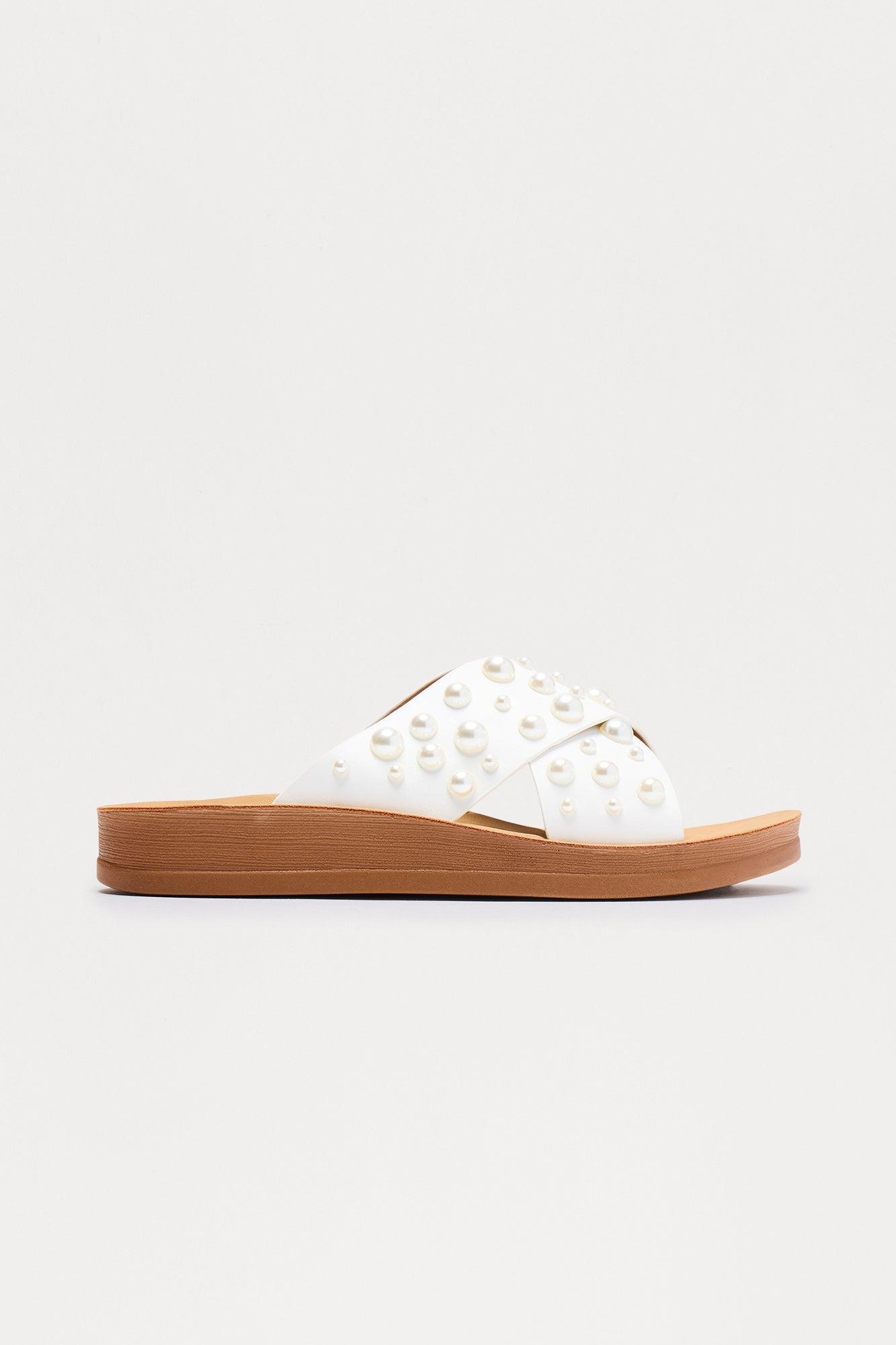 Damia Pearl Sandals - White Product Image