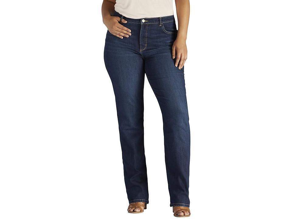 Plus Size Lee Instantly Slims Straight-Leg Jeans, Womens Product Image
